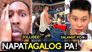 BUMILIB SA MGA PINOY! Kaya napaTAGALOG pa si Jeremy Lin! At Howard Jollibee agad ang hanap sa Pinas?