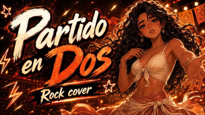 Partido en Dos - La Única Tropical (Nightcore Rock Version) (Letra/Lyrics)