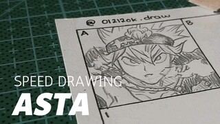 speed drawing Asta || Black Clover