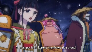 Pertemuan kembali adik kakak, Kiku dan Izo di wano