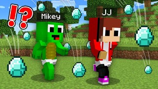 Diamond Rain vs Security House JJ and Mikey in Minecraft Baby Challenge in Minecraft (Maizen Mazien)