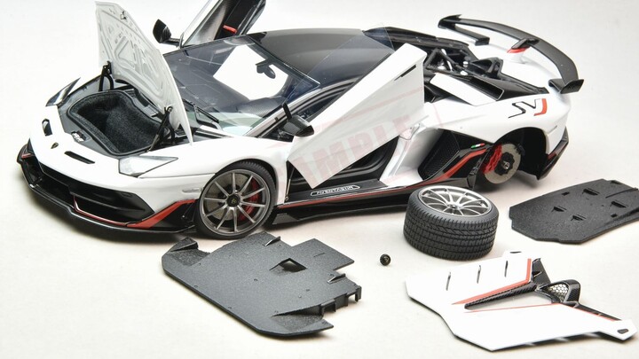 It's almost there! EVA 1:18 Lamborghini Aventador SVJ trim panel sample model