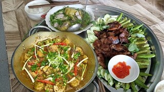 Mắm cá linh kho cà tím , món ngon mỗi ngày