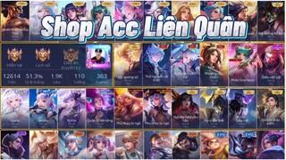Review Shop Acc Liên Quân Thử Vận May 50K Trúng Acc 110 Tướng 351 Trang Phục Ở Shop Siêu Uy Tín