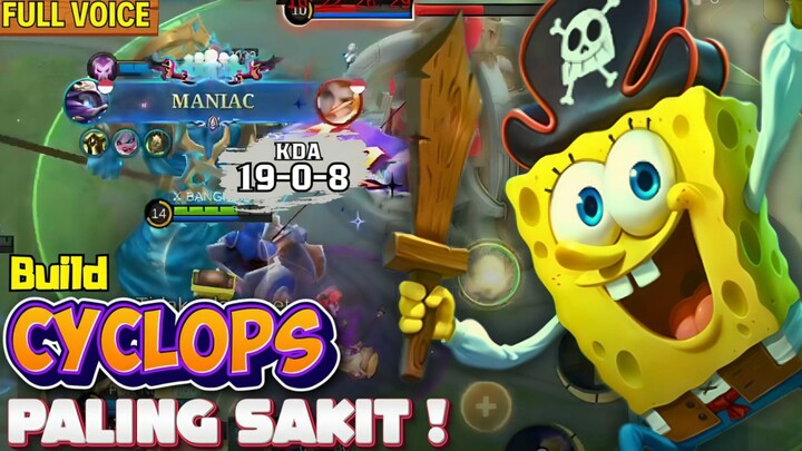 CYCLOPS TAK TERKALAHKAN! 19 Kill 0 Death dengan Build Paling Sakit, Kamu Harus Coba Sekarang! . MLBB