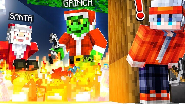 Minecraft หมู่บ้านสยองขวัญ ตอน ซานต้าโดนเจ้ากริ๊นช์ลักพาตัว!!