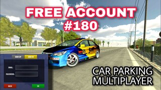 FREE ACCOUNT #180 | CAR PARKING MULTIPLAYER | YOUR TV GIVEAWAY