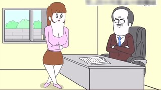 Funny Japanese comics: It's a pity not to move with such a good figure