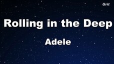 Rolling in the Deep Adele Karaoke With Guide Melody