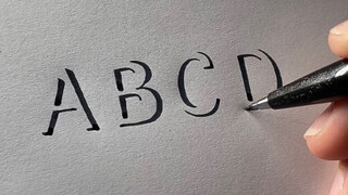 [DIY]How to Write Capital Letters in 3D?