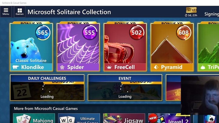 Playing Microsoft Solitaire Collection Part 1!!!