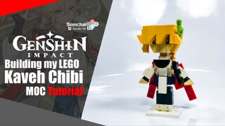 LEGO Genshin Impact Kaveh Chibi MOC Tutorial | Somchai Ud