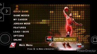 NBA 2K13 (PSP) Jazz vs Trail Blazers, Game 2, West Finals, My Career, Season 2. PPSSPP.