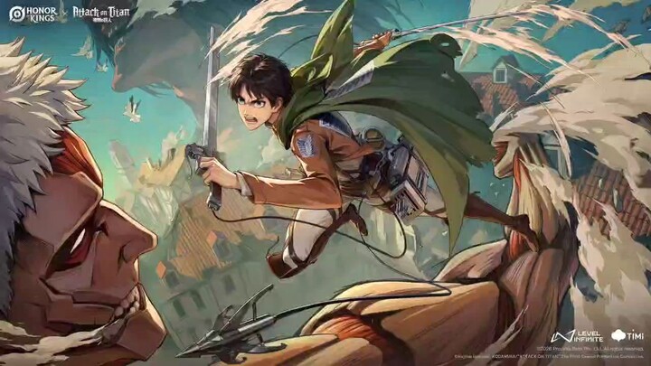 Skin Eren X Zhang Fei , Kolaborasi Honor of Kings dengan Attack on Titan
