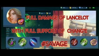 FULL DAMAGE OF LANCELOT W/FULL SUPPORT OF TEAMMATES.