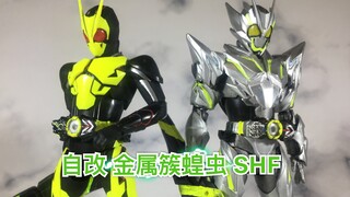 【殺老师的模玩】自改 shf 假面骑士01金属簇蝗虫 试验品