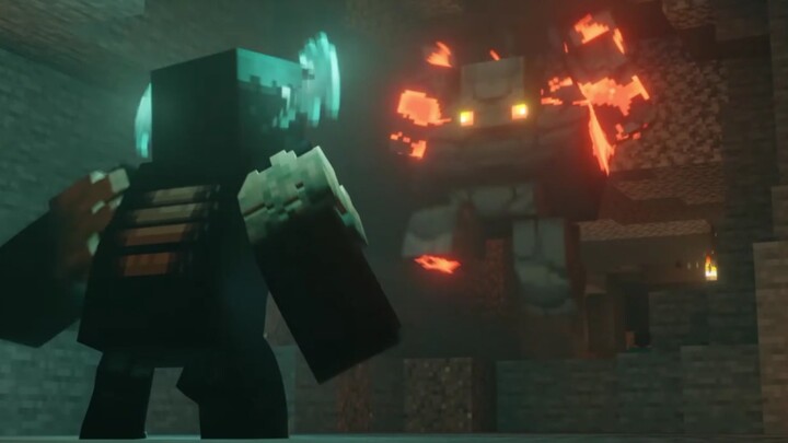 Minecraft 1.18 Fan-Made Trailer: Redstone Golem vs. Sound Guardian
