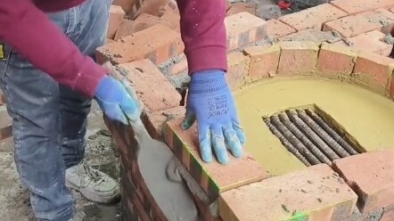 The production process of a rural wood-fired stove
