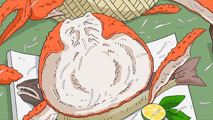 "The moment the crab shell is lifted, golden crab roe surges out like molten lava, blending seamless