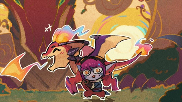 Dragon Year Painting a Little Dragon