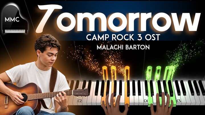 Tomorrow (Camp Rock 3 OST) by Malachi Barton piano cover/tutorial + sheet music & lyrics