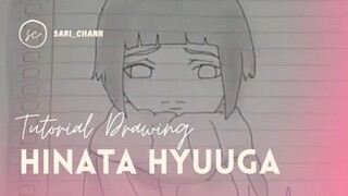 belajar menggambar Hinata Hyuga Pemula