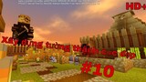 [#10 Sinh Tồn] HD+ Xây tường thành - Build tượng BIG Shark! Minecraft Pe.