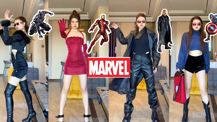 以漫威英雄为灵感的辣妹穿搭！来了！