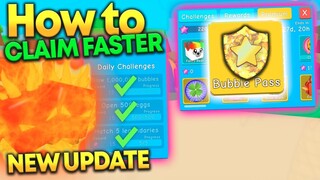 *NEW* Claim Bubble Pass Rewards Faster in Bubble Gum Simulator without spending $R