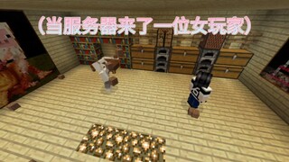 When a Female Player Joins the Minecraft Server