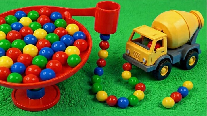 Marble Run Race ASMR 004 Wooden Wave Course Colorful Marbles #marblerun #marblerunrace #asmr