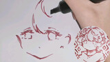 【Freehand Painting】Lazy Work Today