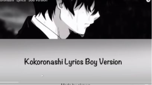 Kokoronashi - Lyrics - Sou Version - YouTube - Google Chrome 2022-01-12 10-07-46