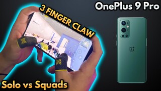 OnePlus 9 Pro 3 Finger Claw + Gyro | Solo vs Squad | PUBG MOBILE (Full Handcam)