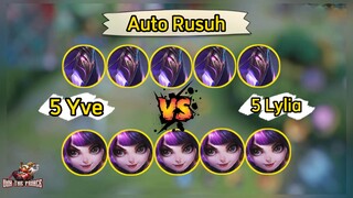 5 Yve Vs 5 Lylia | AUTO RUSUH GG PARAH