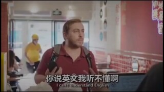 Người giao hàng: Mặc dù tôi không hiểu tiếng Anh, nhưng tôi có thể nói tiếng Anh