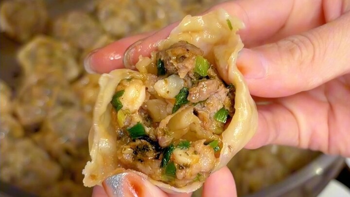 Learn to make dumplings this way and I’ll never eat store-bought ones again: thin skin, huge filling