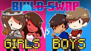 2v2 BUILD SWAP - GIRLS VS BOYS