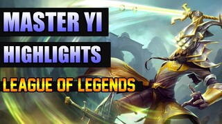 LEAGUE OF LEGENDS - MASTER YI GAMEPLAY HIGHLIGHTS