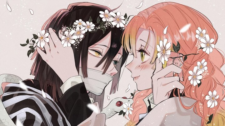 Obanai x Mitsuri, Thế cuối cùng là chị đã kiếm được chồng chưa? - Kimetsu No Yaiba