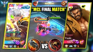 HYPER YIN VS HYPER ROGER | MCL FINAL MATCH | BEST BUILD & EMBLEM | MOBILE LEGENDS