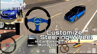 Customize Steering Wheel on Car Parking Multiplayer