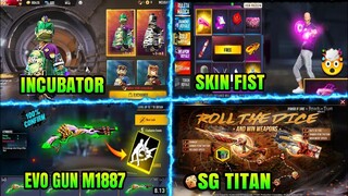 FREE FIRE!! BOCORAN EVO GUN M1887, SHOTGUN 2 M1887 EVO GUN, INCUBATOR UMP, M1014 ATTACK ON TITAN