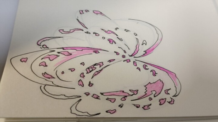 [Flower Breathing & Insect Breathing] Full Move Hand-Drawn Demonstration