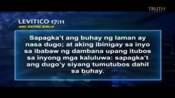 but ayaw ipakain ng Dios ang dugo?