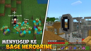 BARU MULAI LANGSUNG KE BASE HEROBRINE - MINEWORLD #1