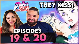 KOICHI and YUKAKO KISS! - Jojo's Bizarre Adventure Part 4 Reaction Episode 19 & 20