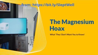 The Magnesium Hoax - What You Need to Know!