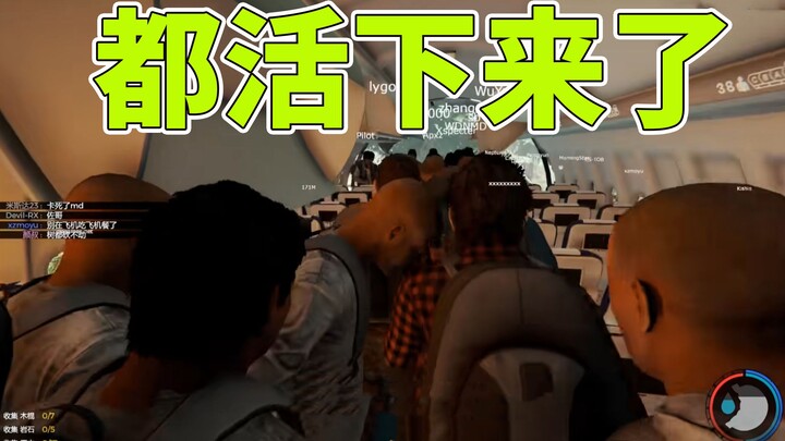 All the passengers survived! Only the captain and the flight attendant are gone!