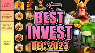 Legendary Investment Tier List [F2P & Low Spend -- Open Field] Rise of Kingdoms December 2023